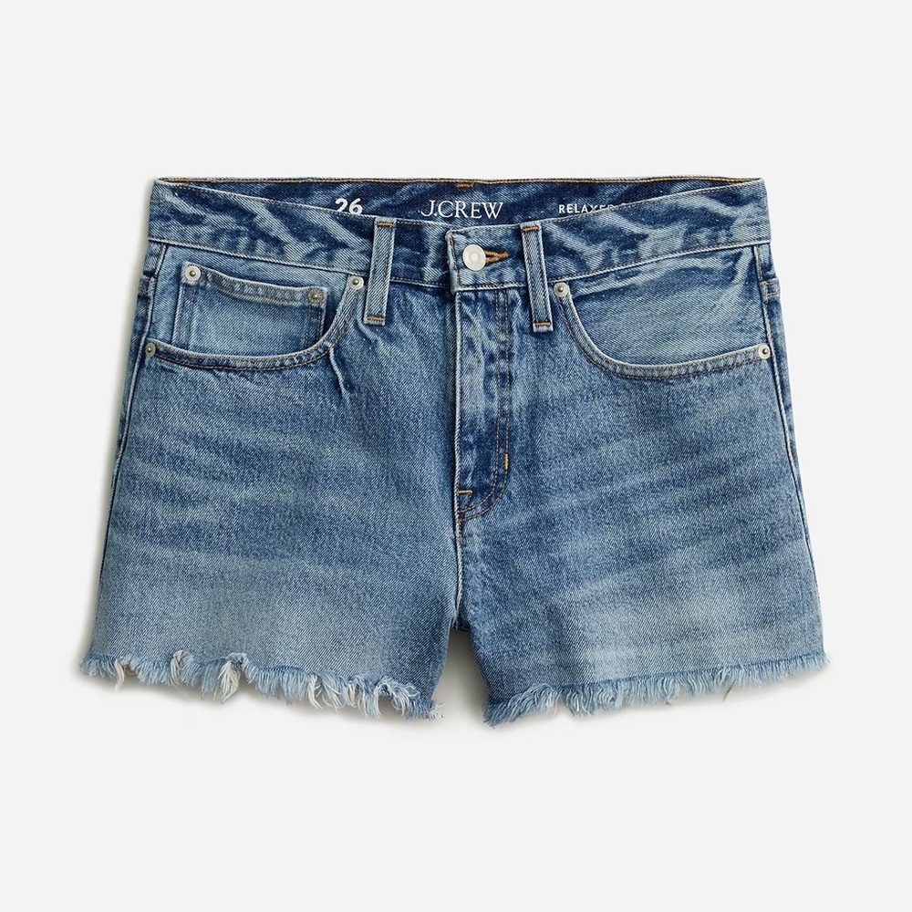J. Crew Relaxed Denim Short in Baxter Street Wash